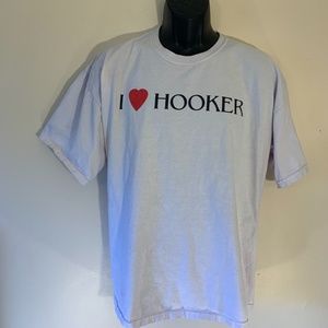 I Heart Hooker T Shirt XL NOTE "Hooker" is a brand name : ) 100% cotton